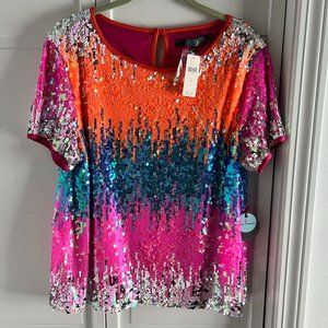 Eva Franco Sequin Top